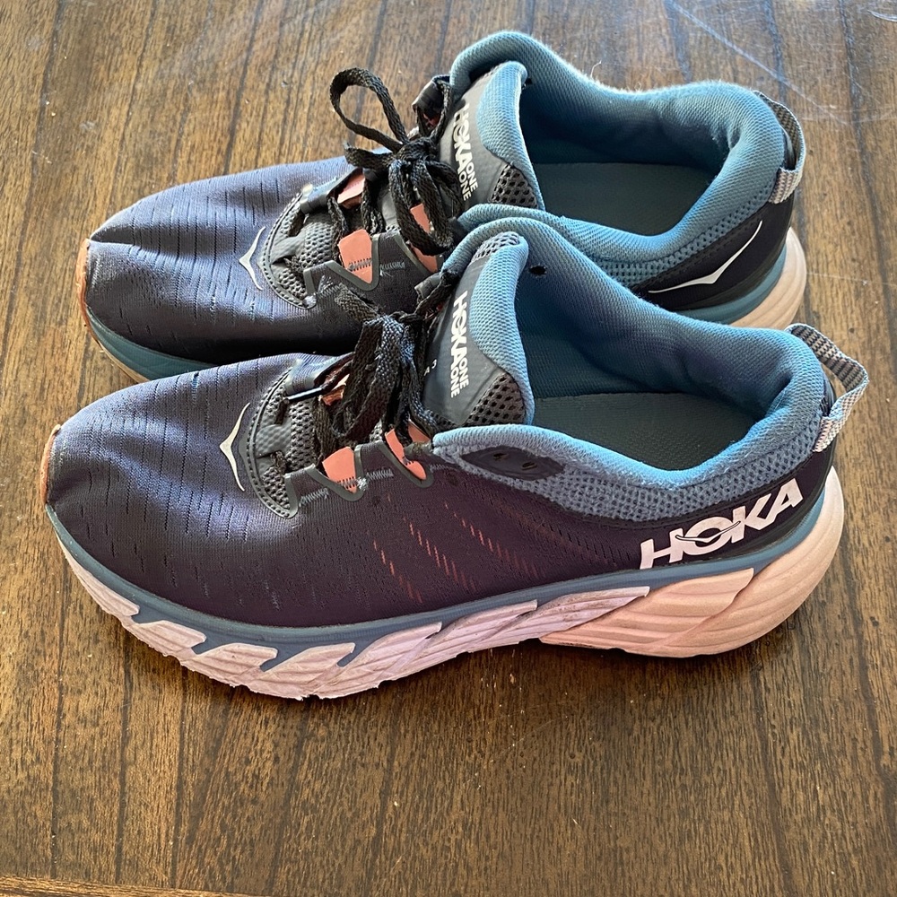 Hoka One One W Gaviota 3 Wide Women’s size 9 D Pink and Blue - Picture 3 of 9